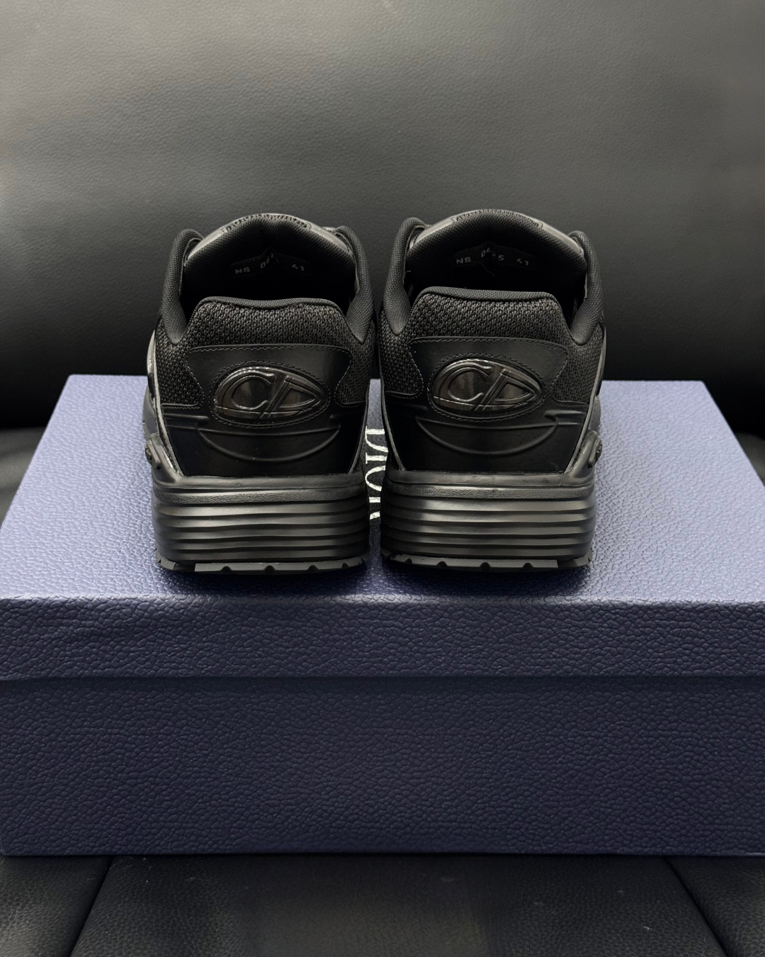 B30 Countdown Low – Black Calfskin & Technical Mesh