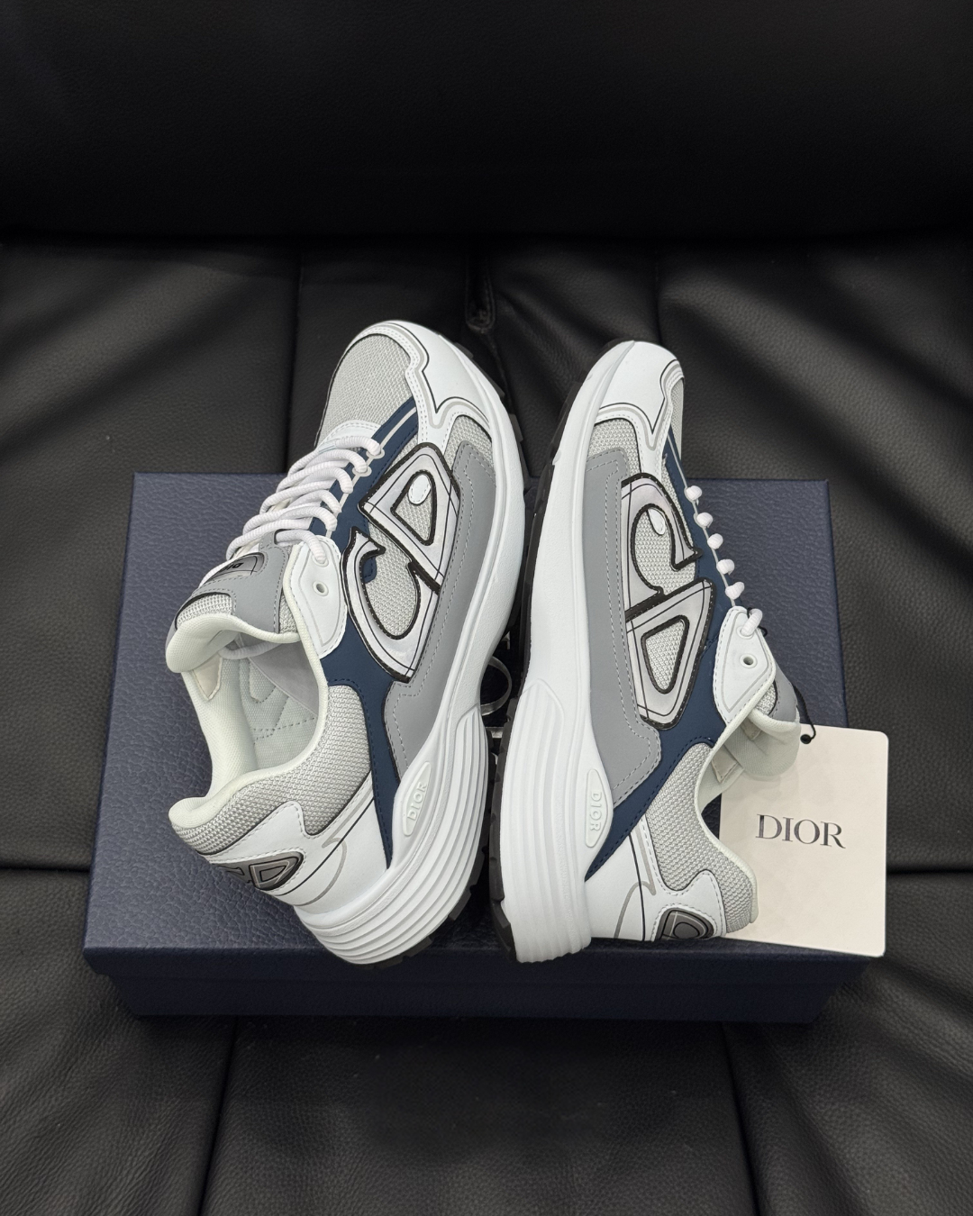 B30 Countdown Low Sneakers – Light Blue, Blue and Gray