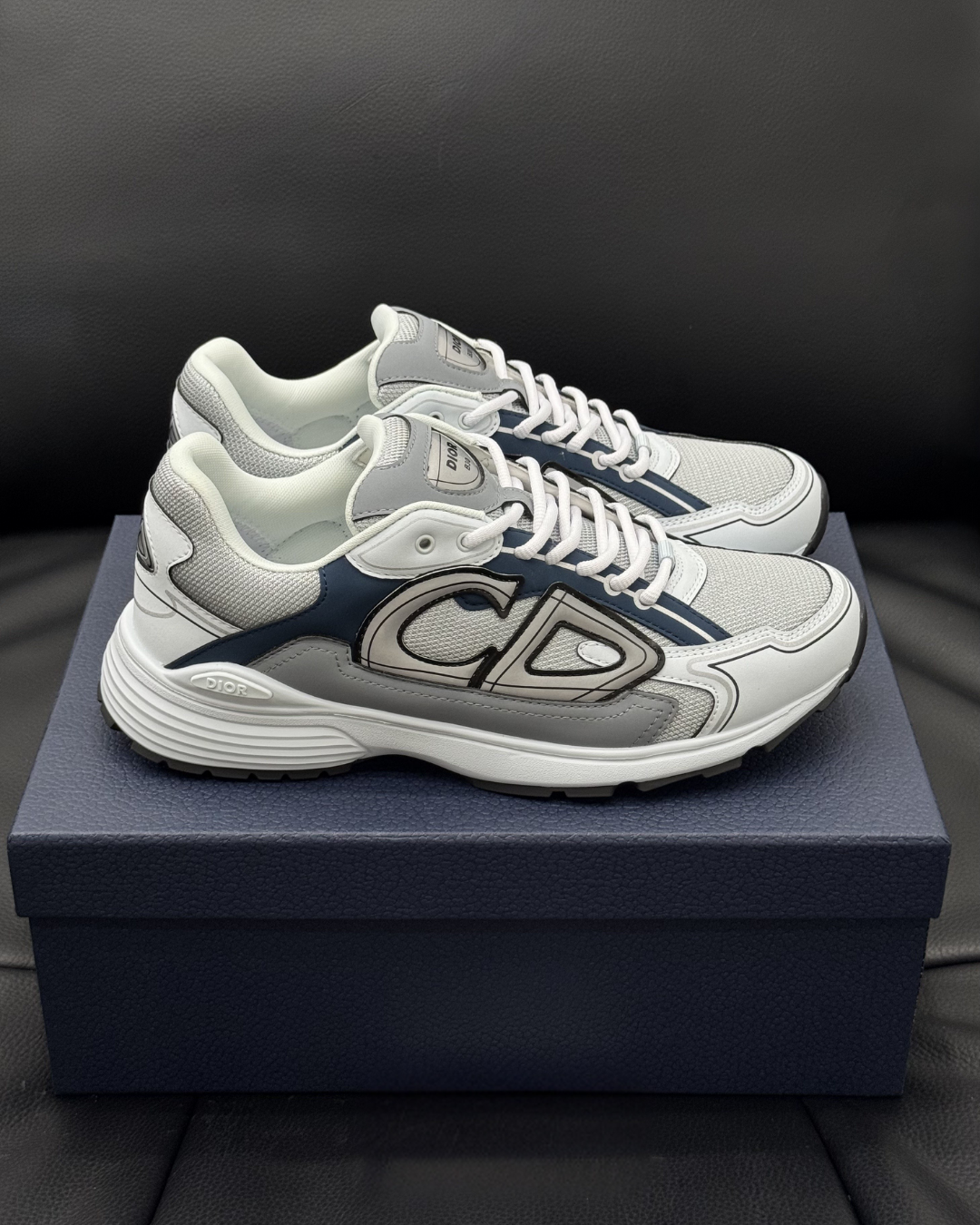 B30 Countdown Low Sneakers – Light Blue, Blue and Gray