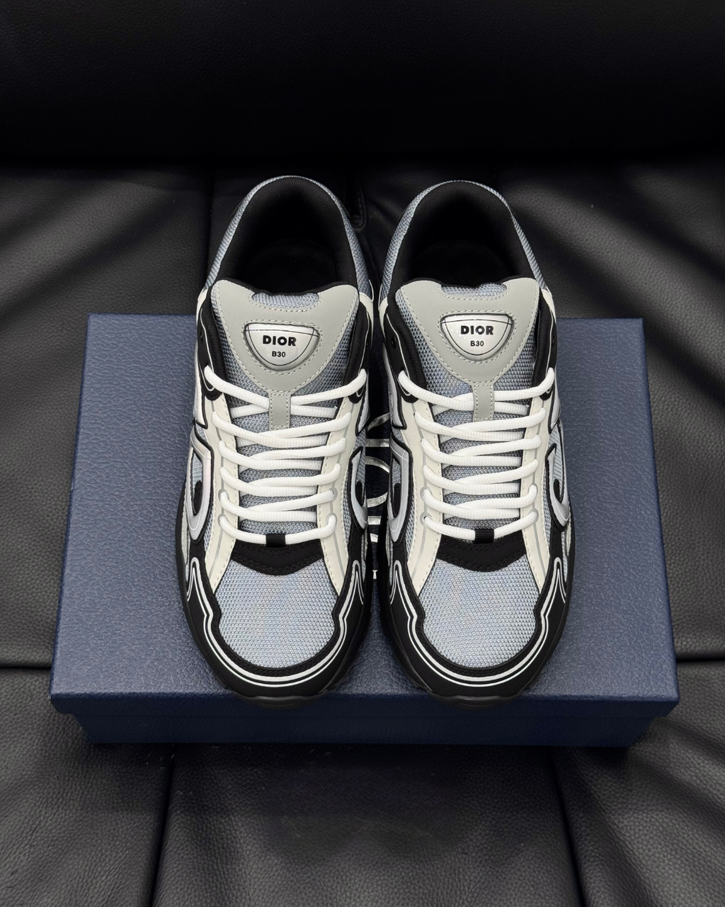 B30 Countdown Low Sneakers – Blue, Gray, White and Black