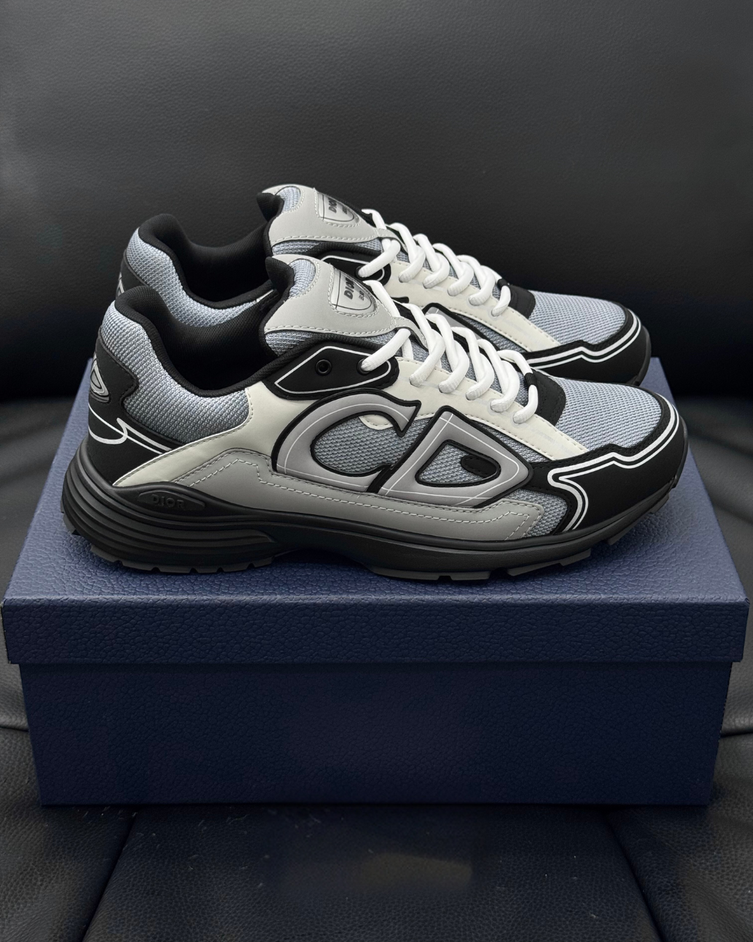 B30 Countdown Low Sneakers – Blue, Gray, White and Black