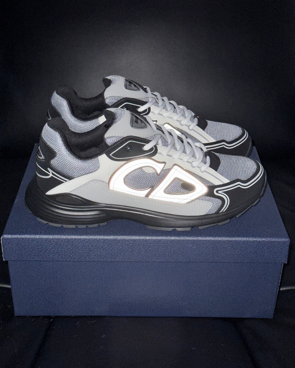 B30 Countdown Low Sneakers – Blue, Gray, White and Black